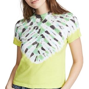 NWT AGOLDE Tie dye baby tee